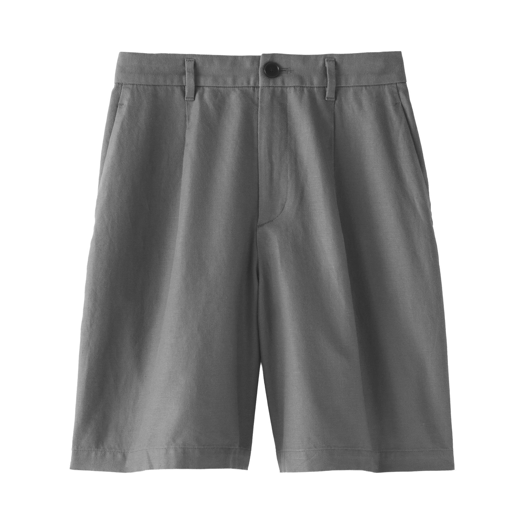 婦人　ヘンプ混ツイル　ハーフパンツ