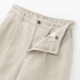 婦人　ヘンプ混ツイル　ハーフパンツ