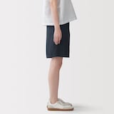 婦人　ヘンプ混ツイル　ハーフパンツ