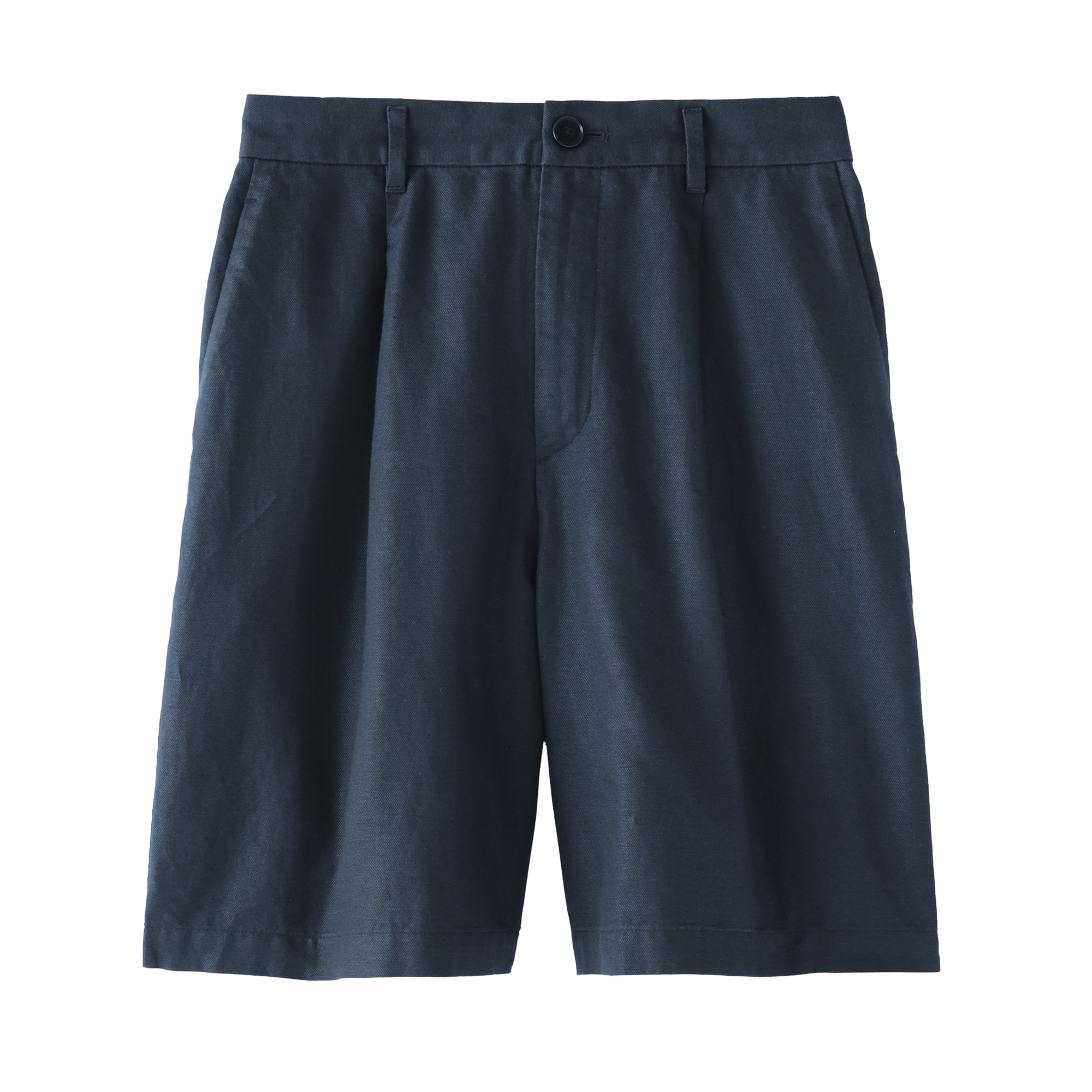 婦人　ヘンプ混ツイル　ハーフパンツ