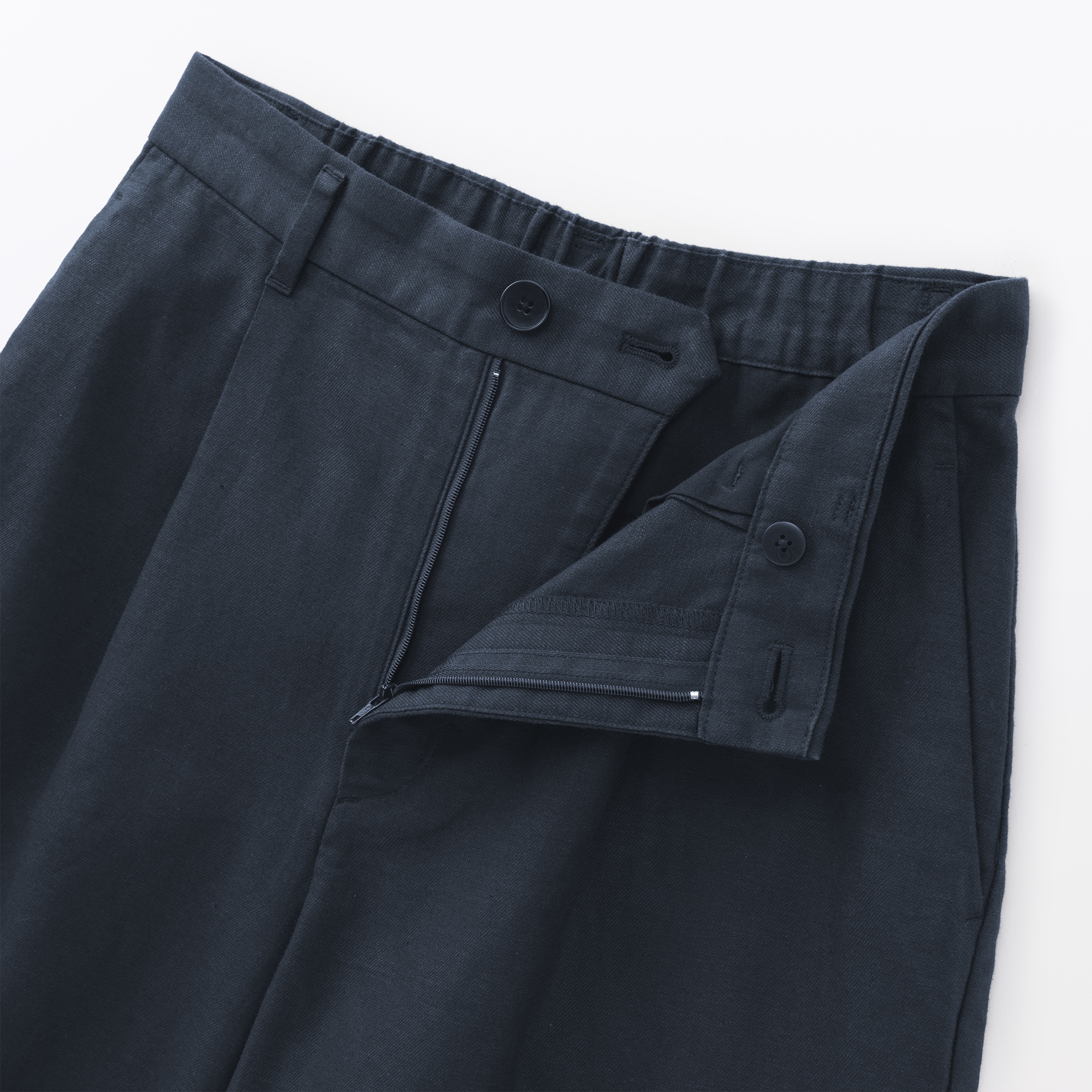 婦人　ヘンプ混ツイル　ハーフパンツ