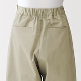 婦人　高密度ツイル　ワイドテーパードパンツ
