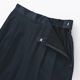 婦人　高密度ツイル　ワイドテーパードパンツ