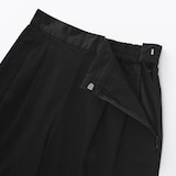 婦人　高密度ツイル　ワイドテーパードパンツ