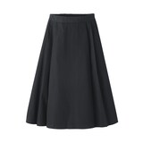 婦人　高密度ツイル　タックフレアスカート