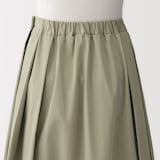 婦人　高密度ツイル　タックフレアスカート