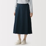 婦人　高密度ツイル　タックフレアスカート