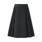 婦人　高密度ツイル　タックフレアスカート