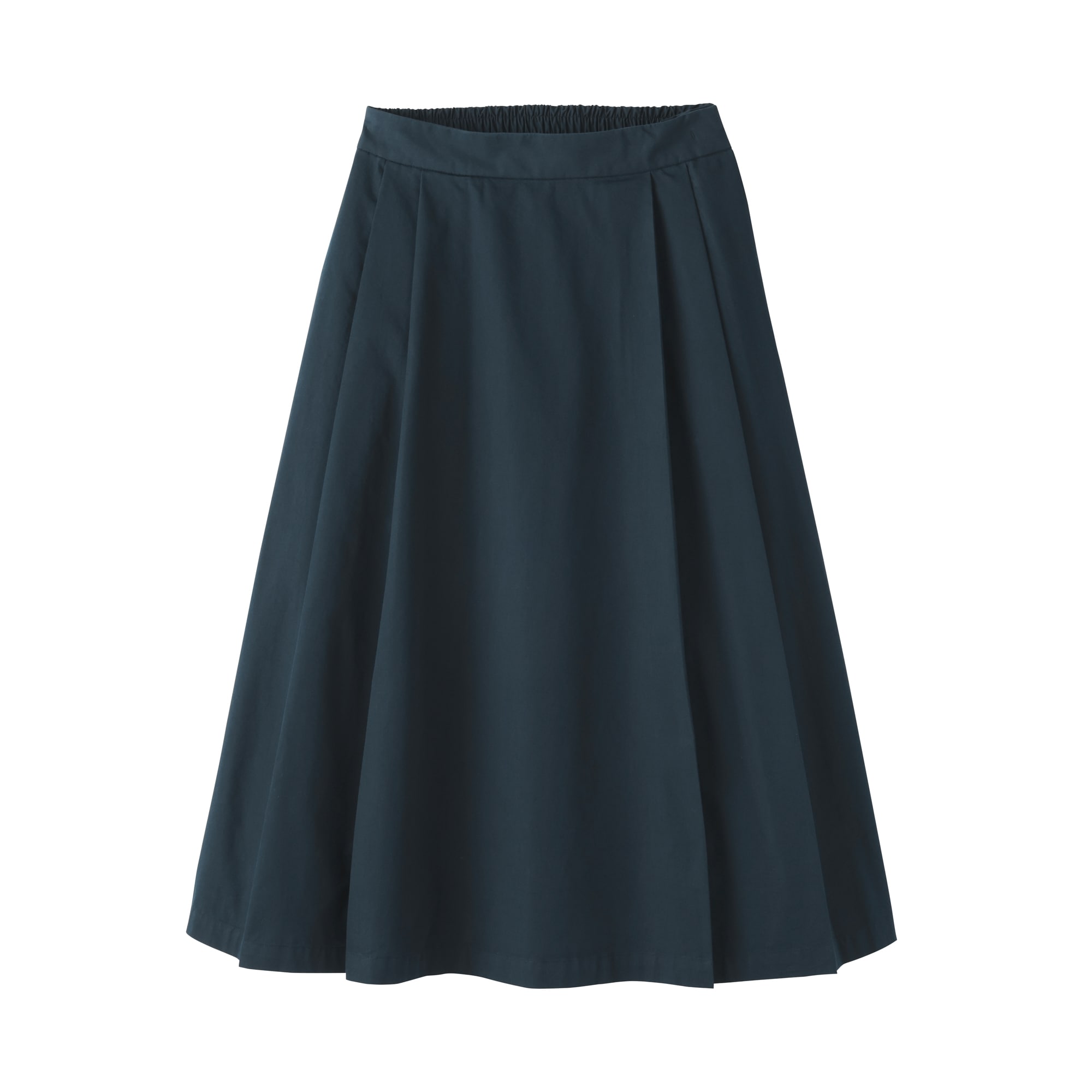 婦人 高密度ツイル タックフレアスカート | 無印良品