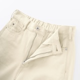 婦人　木の実から作ったカポック混　コクーンパンツ　生成