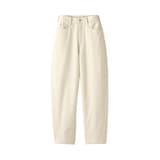 婦人　木の実から作ったカポック混　コクーンパンツ　生成