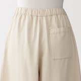 婦人　カポック混　ライトツイルスカートパンツ