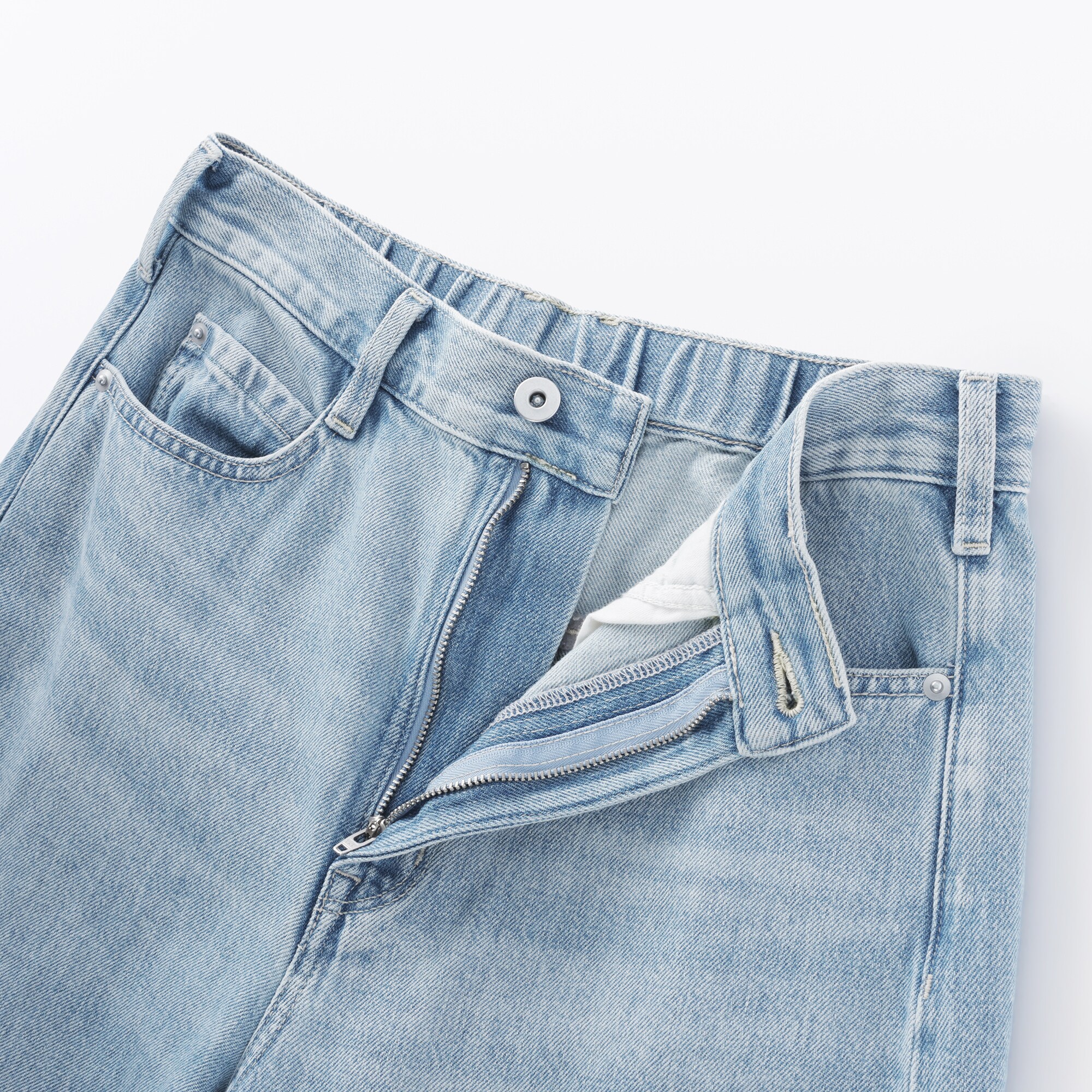 婦人　木の実から作ったカポック混　デニムコクーンパンツ