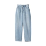 婦人　木の実から作ったカポック混　デニムコクーンパンツ