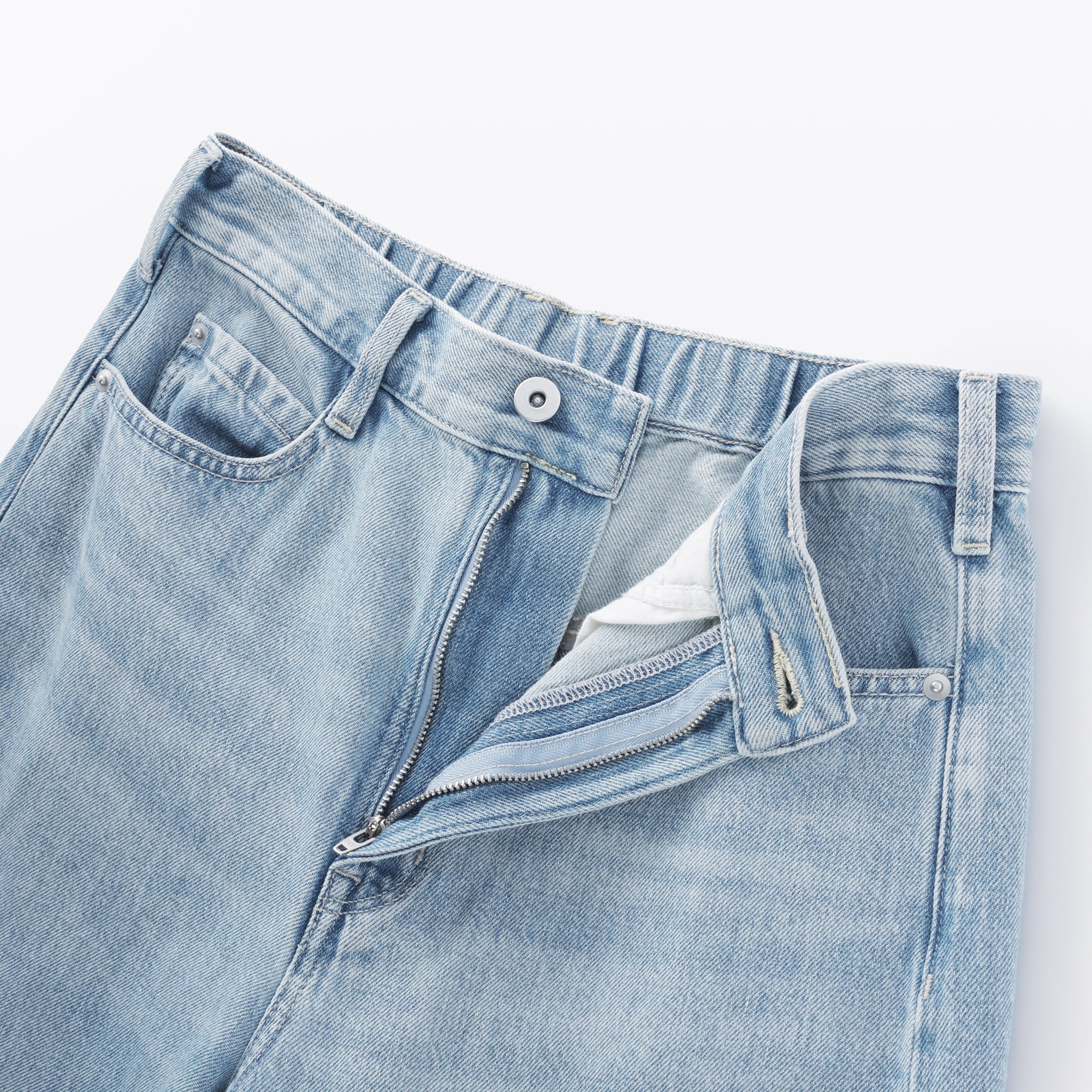 婦人　木の実から作ったカポック混　デニムコクーンパンツ