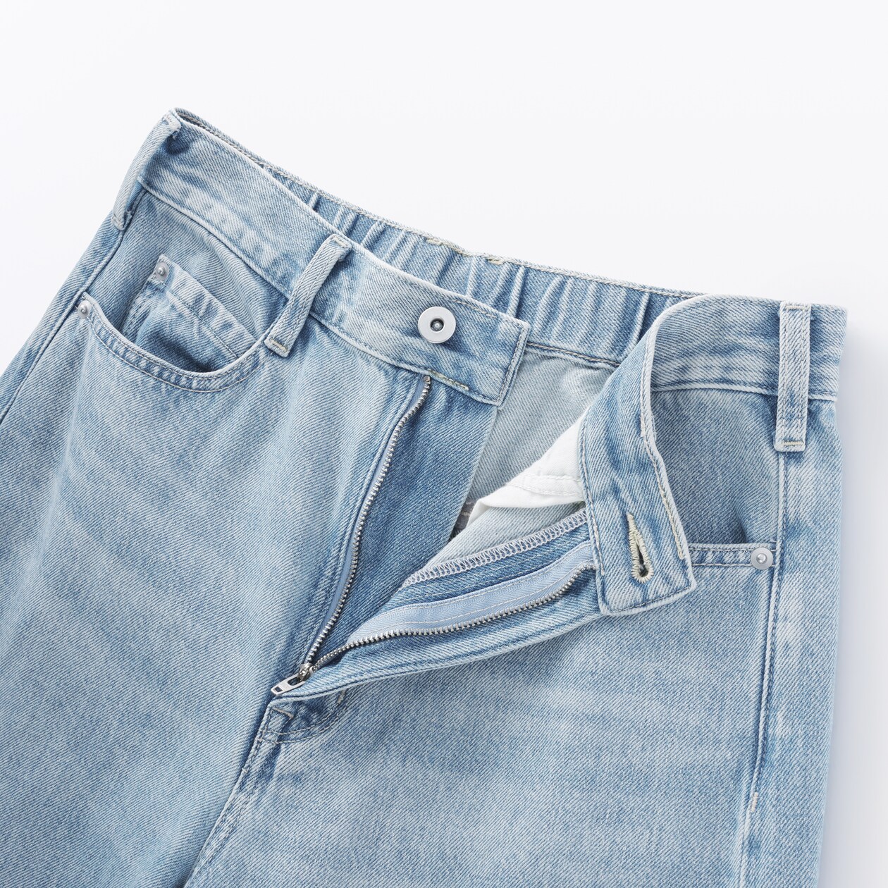 婦人　木の実から作ったカポック混　デニムコクーンパンツ