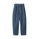 婦人　木の実から作ったカポック混　デニムコクーンパンツ