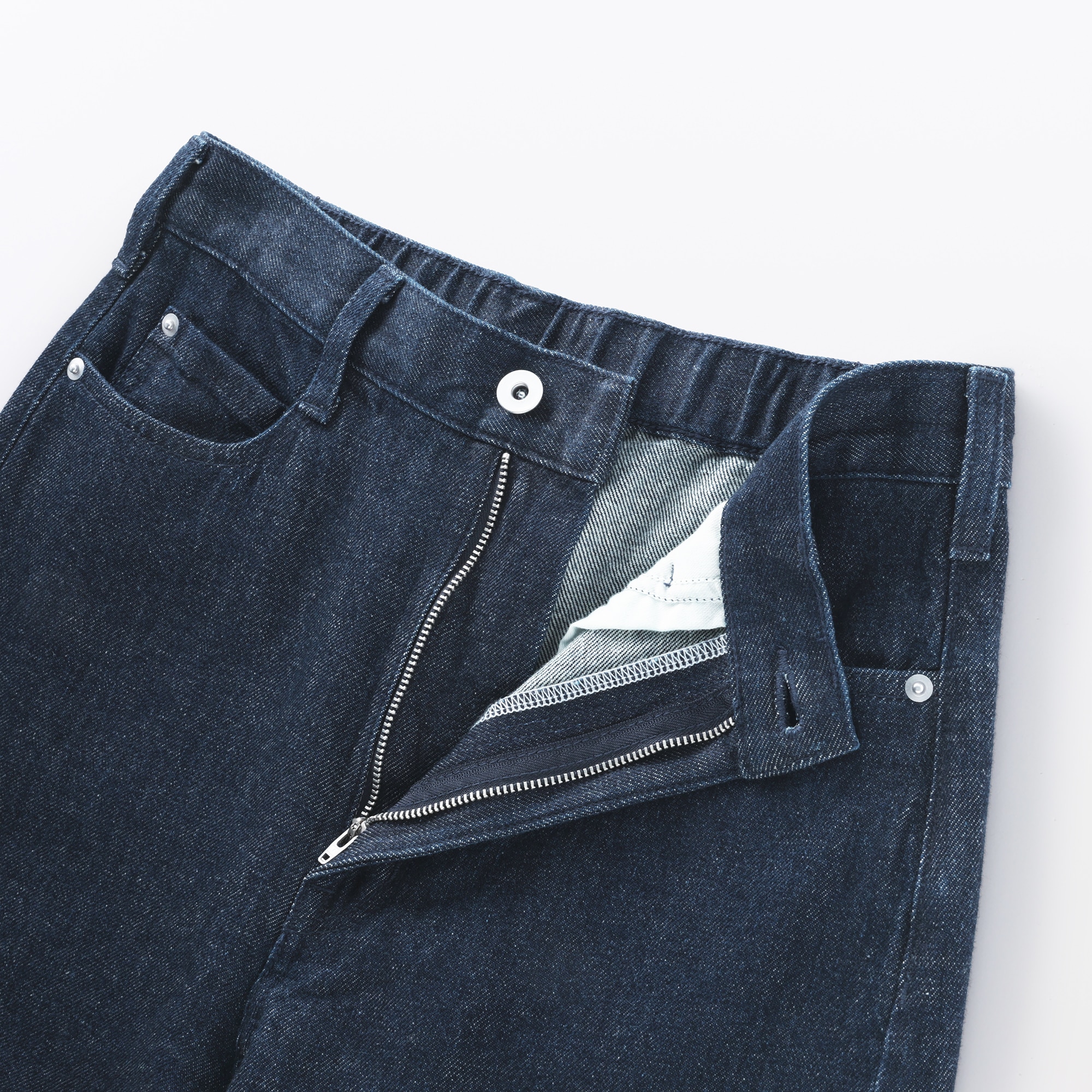 婦人　木の実から作ったカポック混　デニムコクーンパンツ