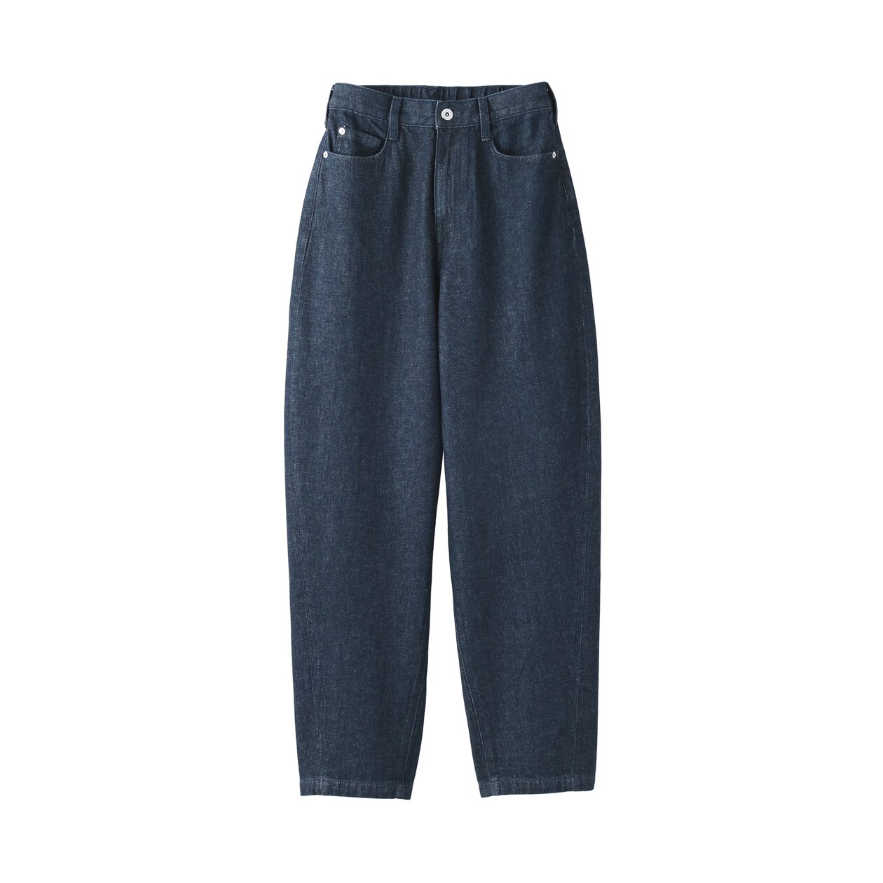 婦人　木の実から作ったカポック混　デニムコクーンパンツ