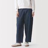 婦人　木の実から作ったカポック混　デニムコクーンパンツ