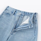 婦人　木の実から作ったカポック混　デニムコクーンパンツ　股下短め（ＯＳ）