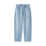 婦人　木の実から作ったカポック混　デニムコクーンパンツ　股下短め（ＯＳ）