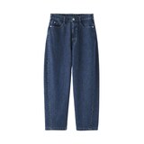 婦人　木の実から作ったカポック混　デニムコクーンパンツ　股下短め（ＯＳ）