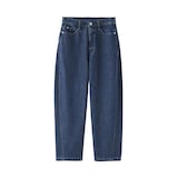 婦人　木の実から作ったカポック混　デニムコクーンパンツ　股下短め（ＯＳ）