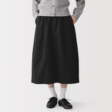 婦人　洗いざらしコットン　イージースカート