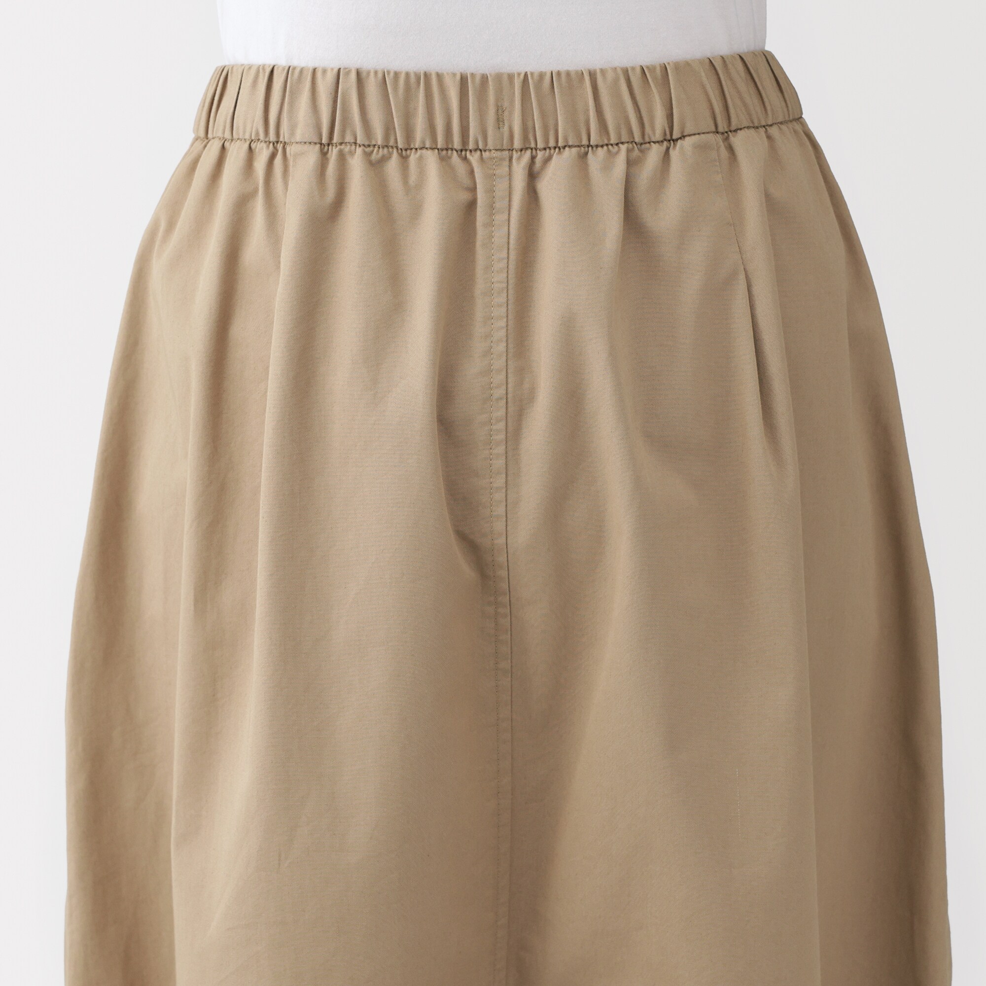 婦人　洗いざらしコットン　イージースカート