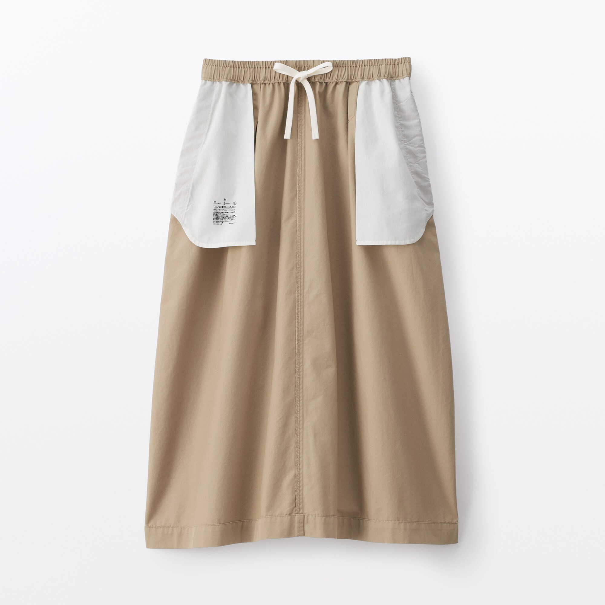 婦人　洗いざらしコットン　イージースカート