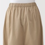 婦人　洗いざらしコットン　イージースカート