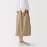 婦人　洗いざらしコットン　イージースカート