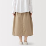 婦人　洗いざらしコットン　イージースカート