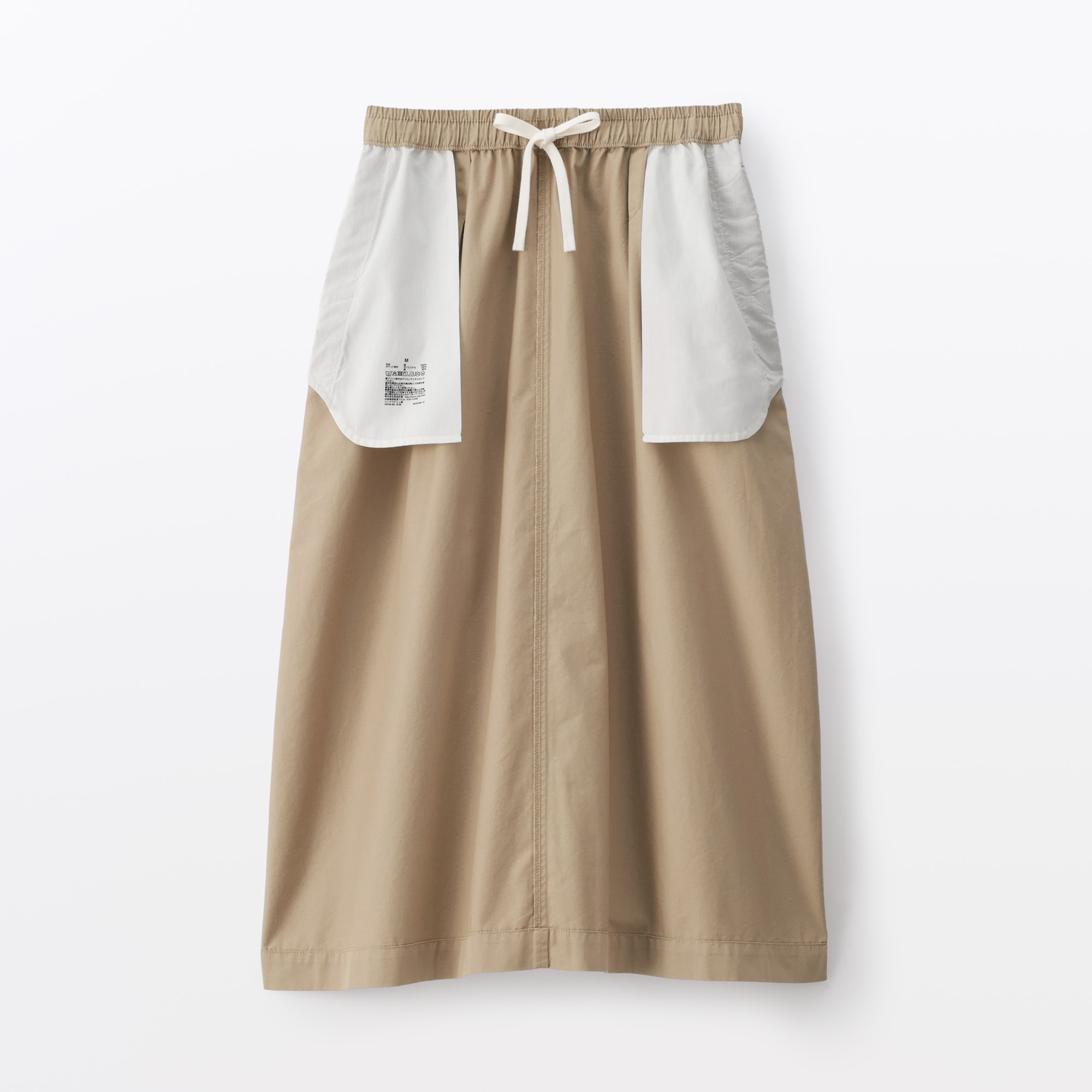 婦人　洗いざらしコットン　イージースカート