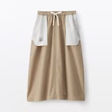 婦人　洗いざらしコットン　イージースカート