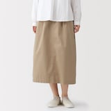 婦人　洗いざらしコットン　イージースカート