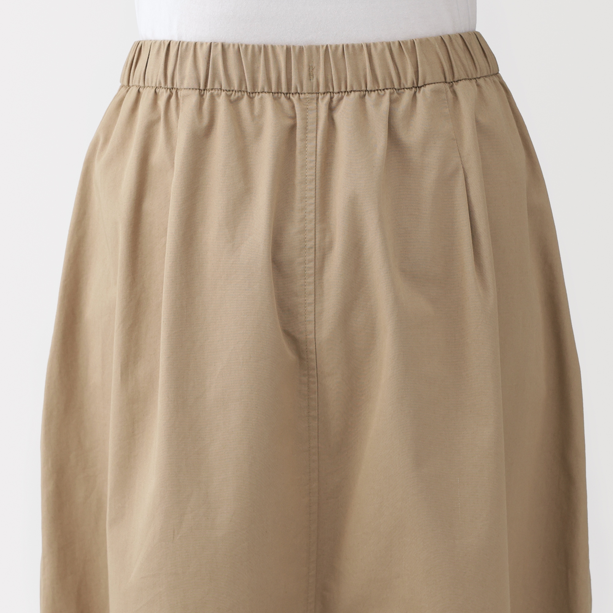 婦人　洗いざらしコットン　イージースカート