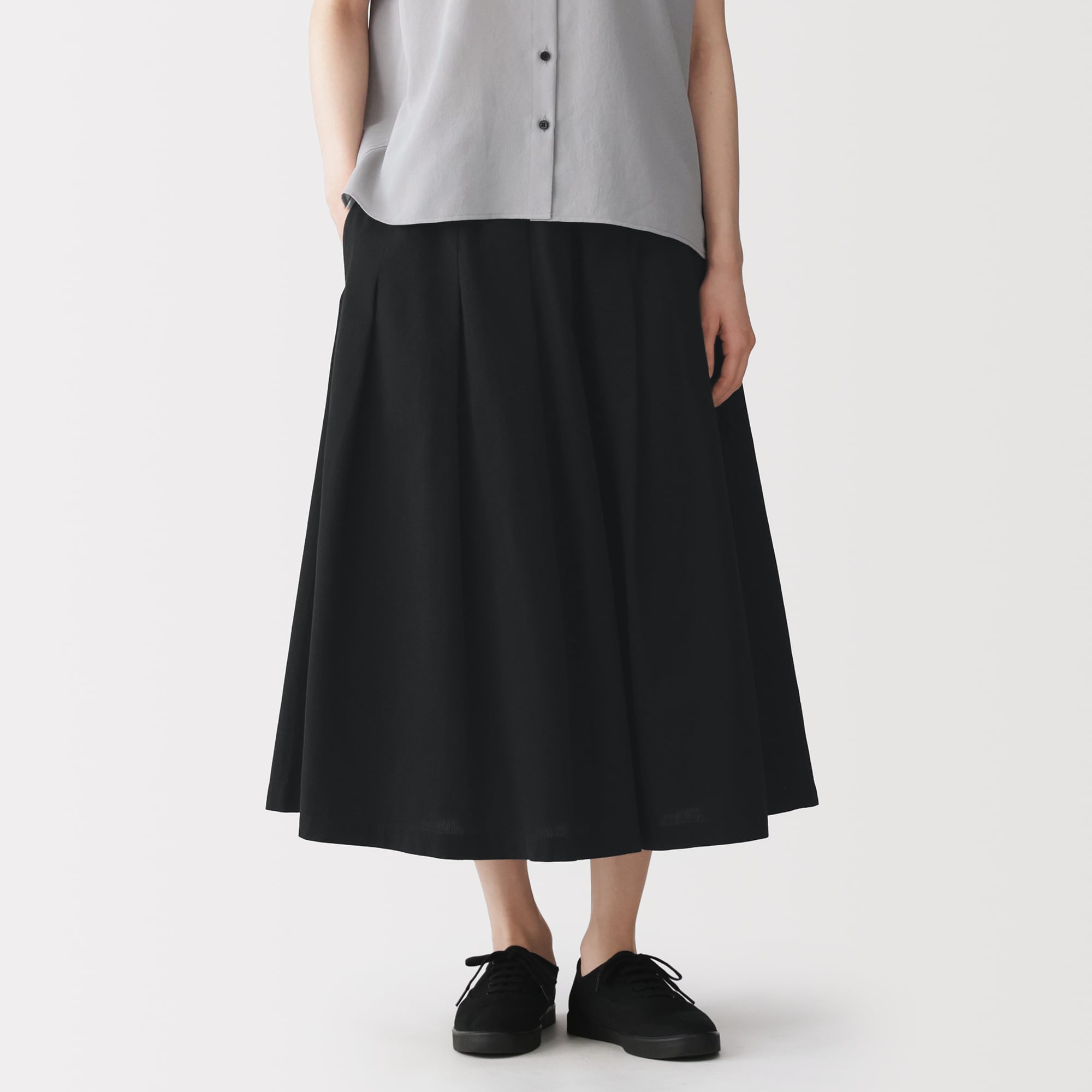 婦人 涼感 タックギャザースカート | 無印良品