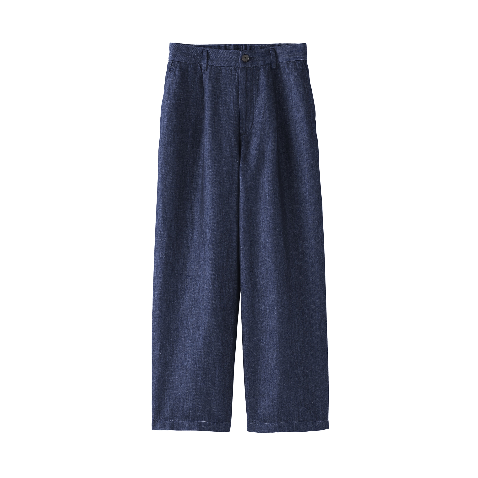 婦人　ヘンプ混デニム　ストレートパンツ