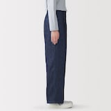 婦人　ヘンプ混デニム　ストレートパンツ