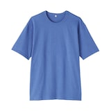 紳士　昔ながらの製法で編み立てた天竺クルーネック半袖Ｔシャツ