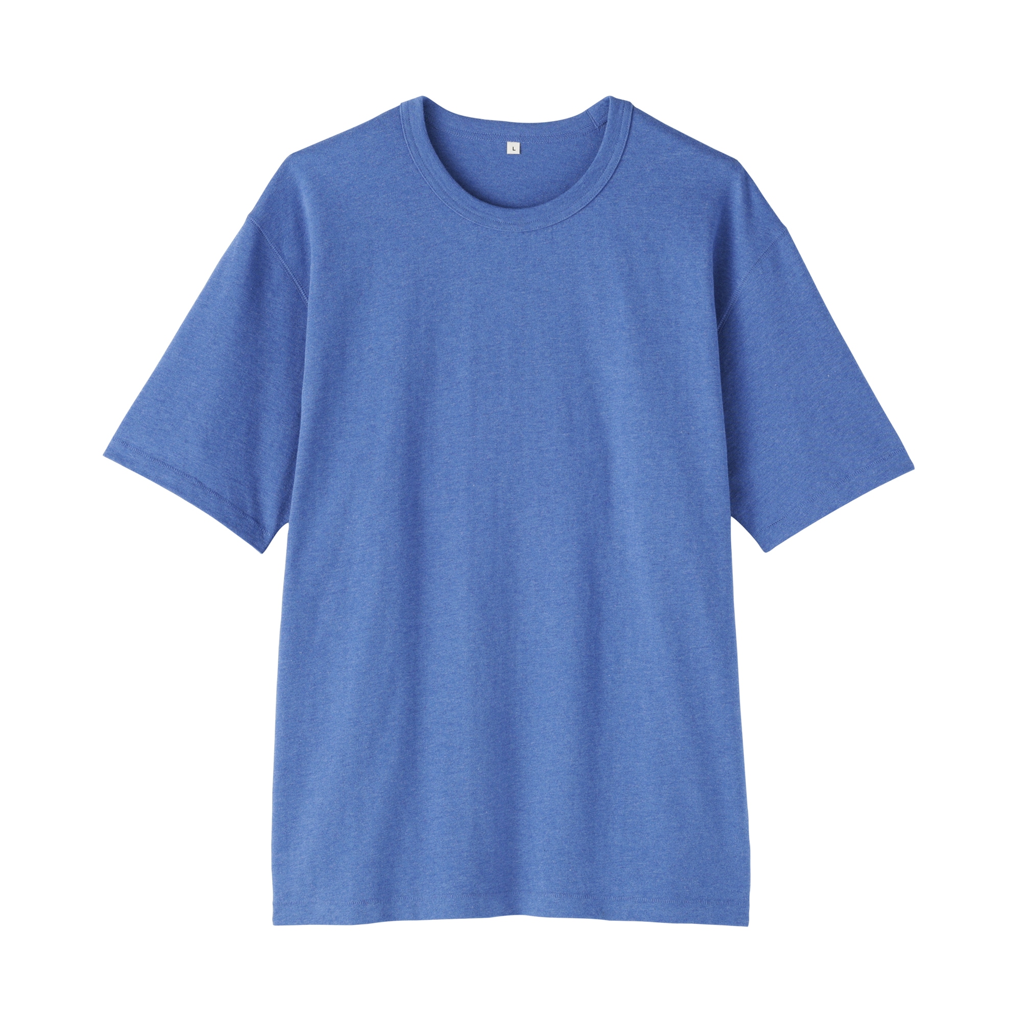 紳士　昔ながらの製法で編み立てた天竺クルーネック半袖Ｔシャツ