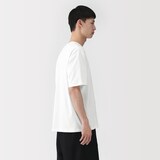 紳士　昔ながらの製法で編み立てた天竺クルーネック半袖Ｔシャツ