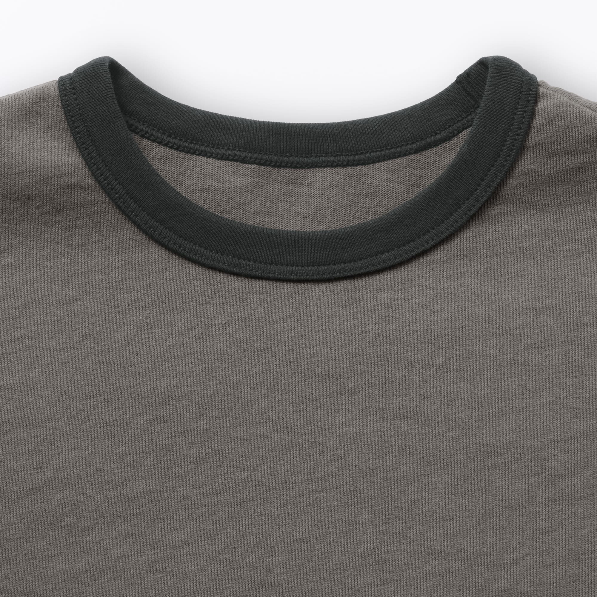 キッズ　太番手クルーネック五分袖Ｔシャツ