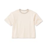 キッズ　太番手クルーネック五分袖Ｔシャツ