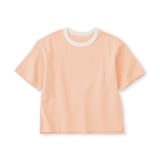 キッズ　太番手クルーネック五分袖Ｔシャツ