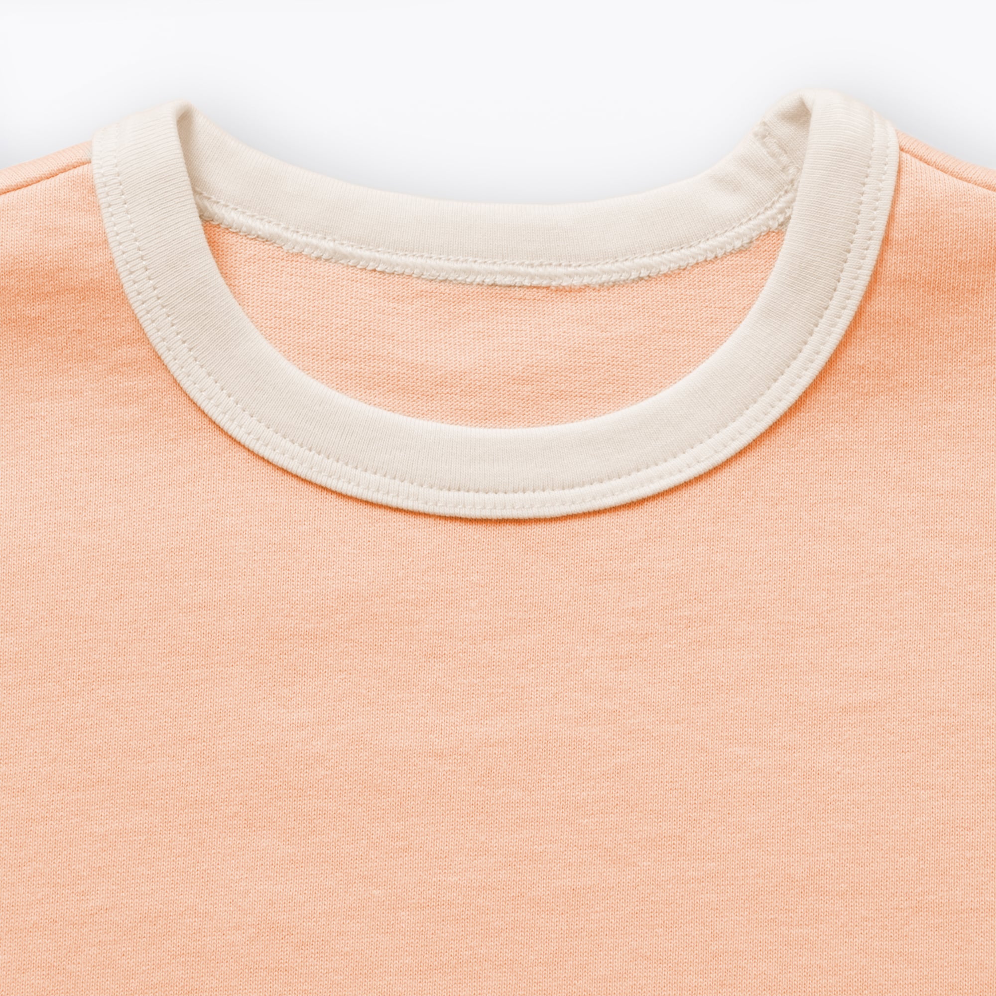 キッズ　太番手クルーネック五分袖Ｔシャツ