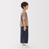 キッズ　太番手クルーネック五分袖Ｔシャツ