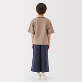 キッズ　太番手クルーネック五分袖Ｔシャツ